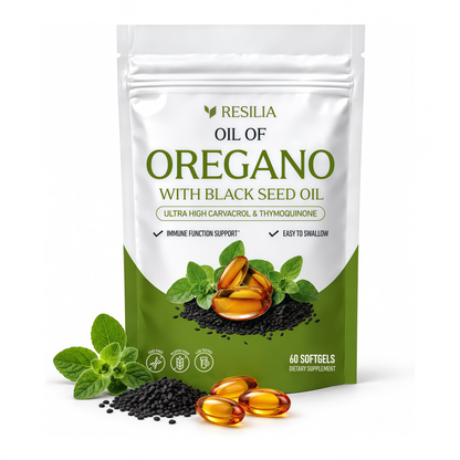 Softgels with Black Seed Oil+Odorless Aged Garlic